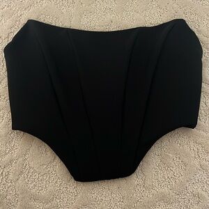 black corset top